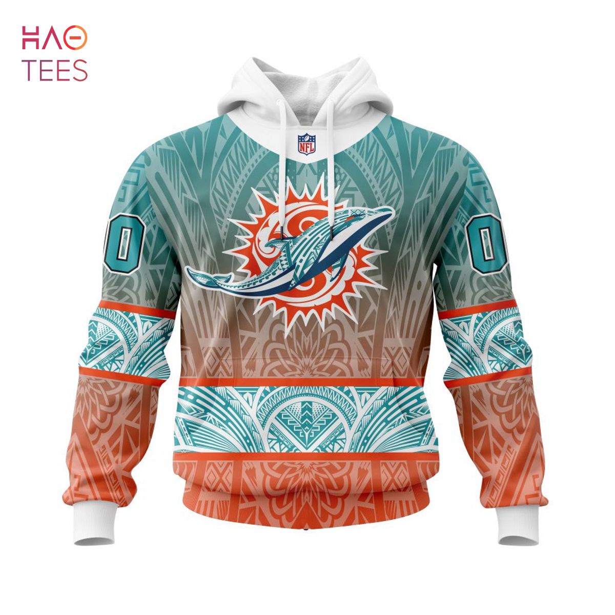 NFL Miami Dolphins With Samoa Culture Hoodie 01