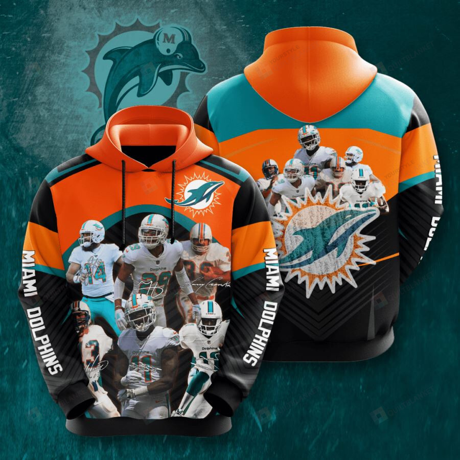 Miami Dolphins Shop - Miami Dolphins 3D All Over Print Hoodie Zip up Hoodie MTE22