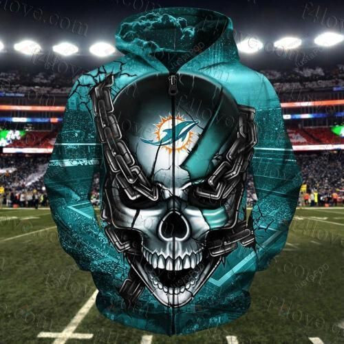 Miami Dolphins Shop - Miami Dolphins 3D All Over Print Hoodie Zip up Hoodie MTE27
