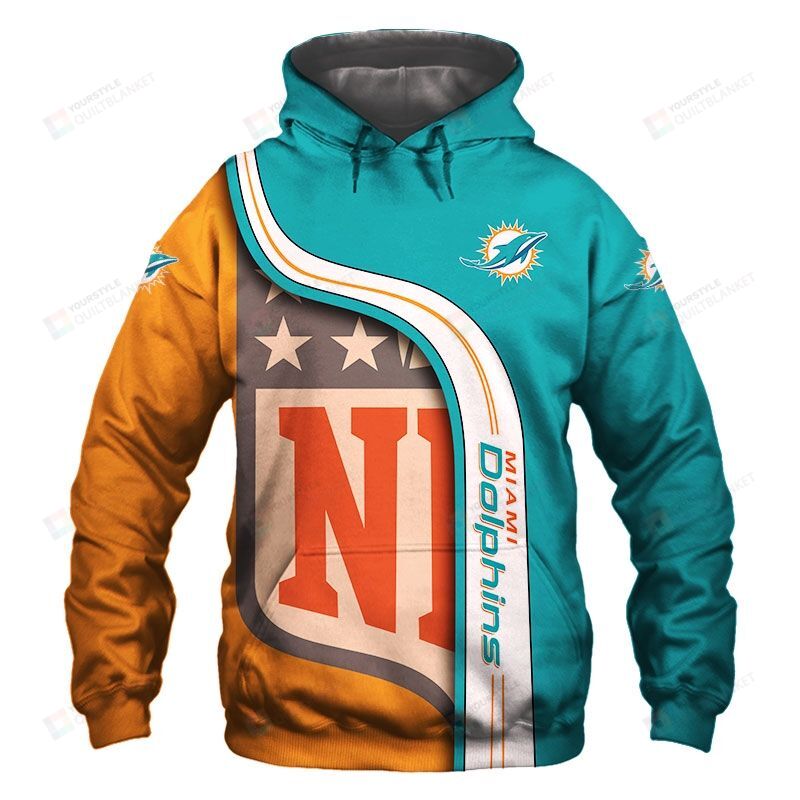Miami Dolphins Shop - Miami Dolphins3D All Over Print Hoodie Zip up Hoodie