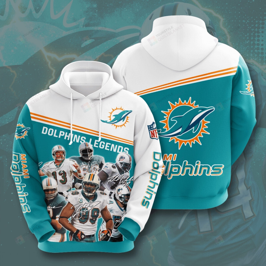 Miami Dolphins Shop - Nfl Miami Dolphins 3D All Over Print Hoodie Zip up Hoodie MTE02