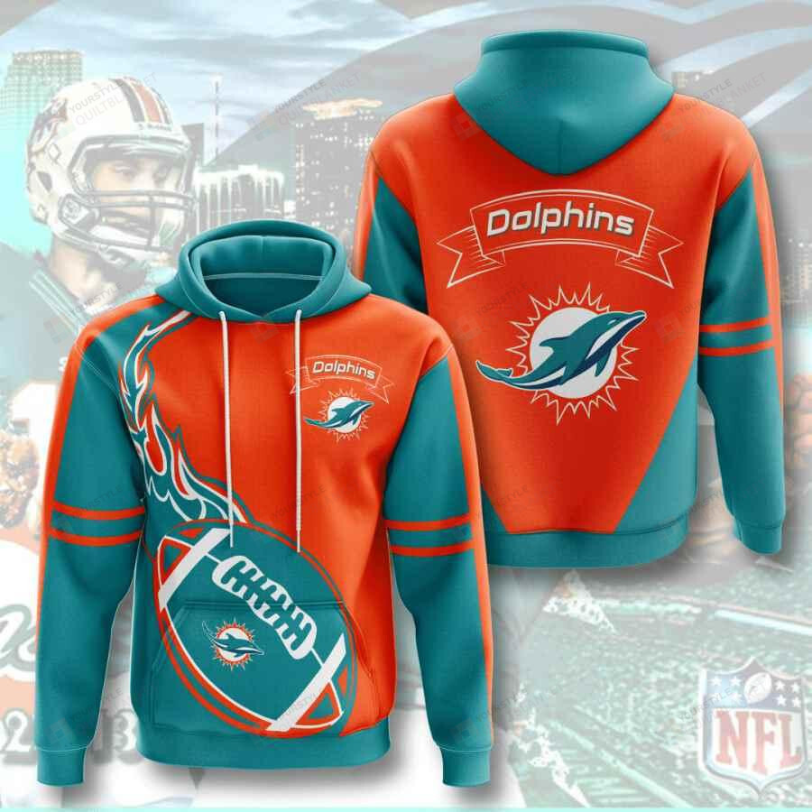 Miami Dolphins Shop - Sports American Nfl Miami Dolphins 3D All Over Print Hoodie Zip up Hoodie MTE02