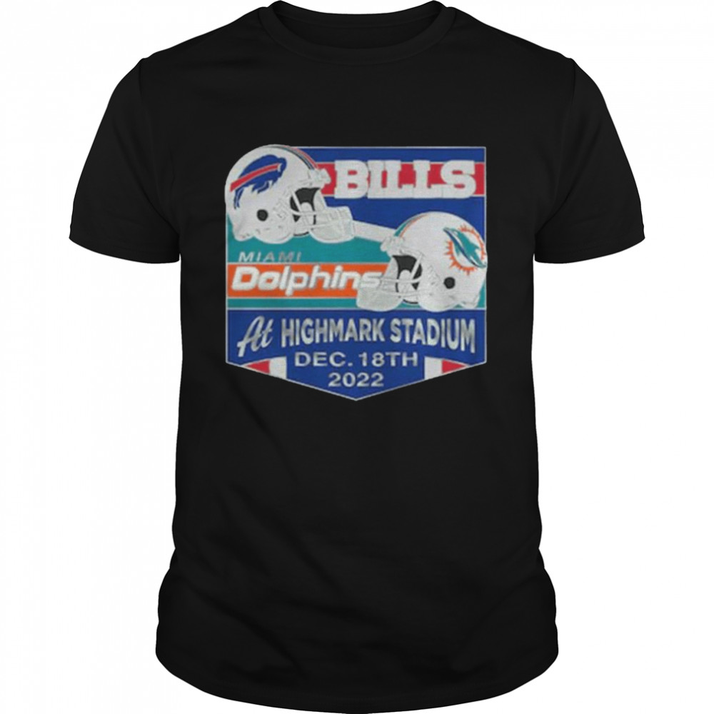 Miami Dolphins Shop - Buffalo Bills Vs Miami Dolphins At Highmark Stadium Dec 18th 2022 Shirt 1 1