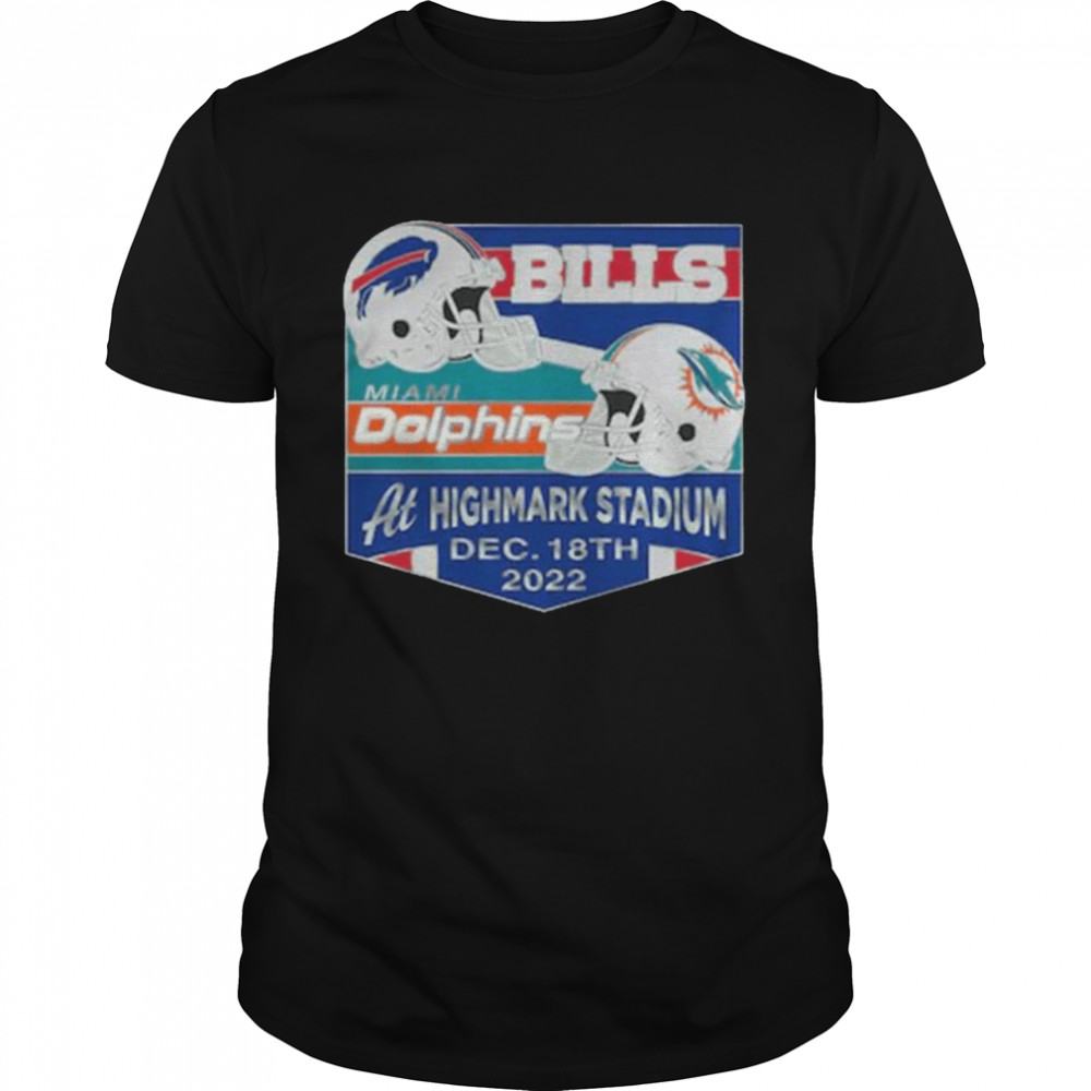 Miami Dolphins Shop - Buffalo Bills Vs Miami Dolphins At Highmark Stadium Dec 18th 2022 Shirt 1