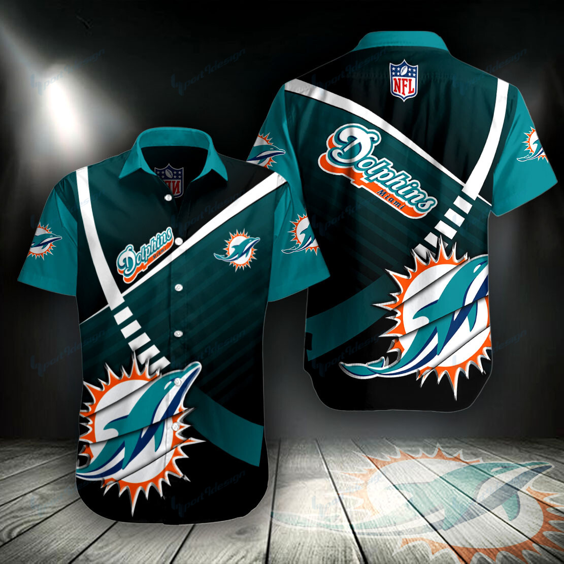 Miami Dolphins Button Shirt V36