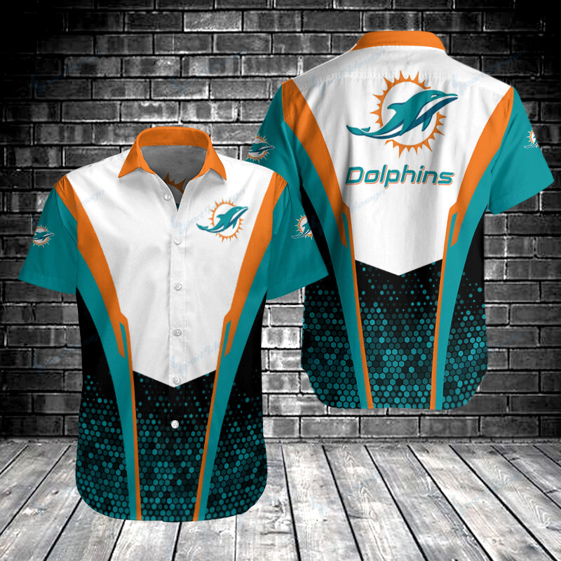 Miami Dolphins Shop - Miami Dolphins Button Shirts V27