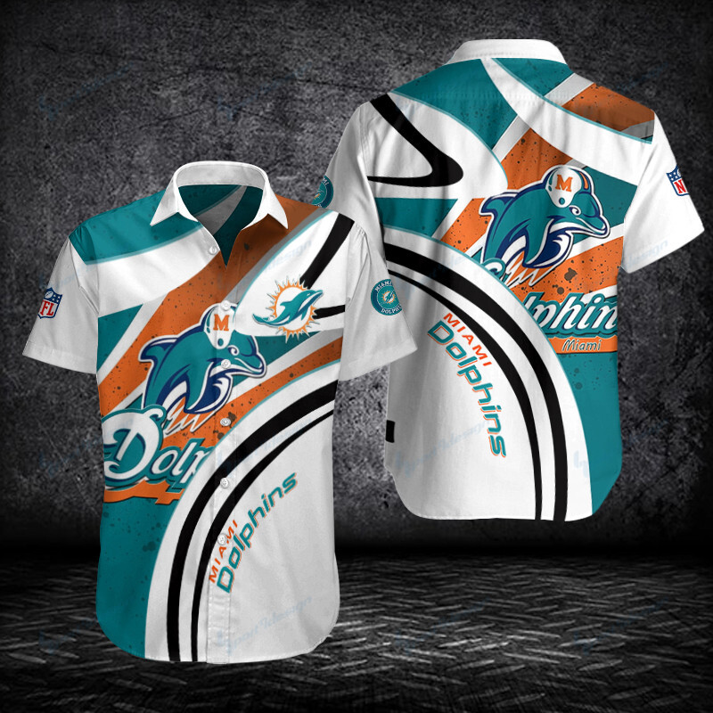 Miami Dolphins Shop - Miami Dolphins Button Shirts V28