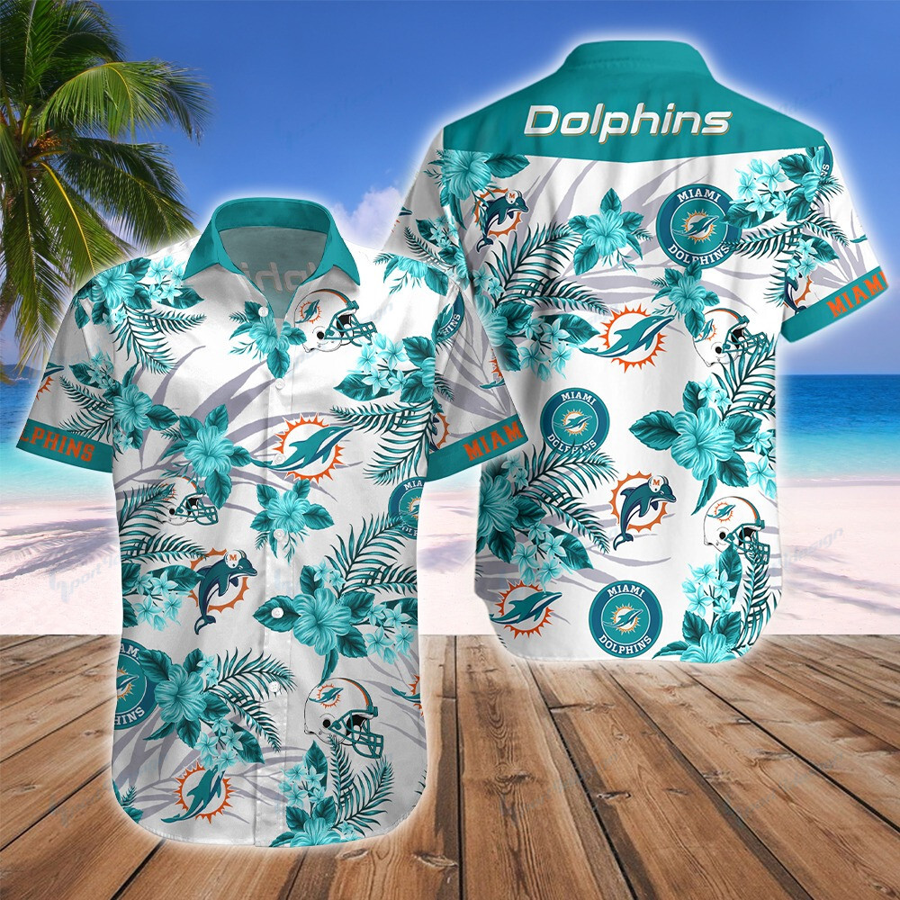 Miami Dolphins Button Shirts V29