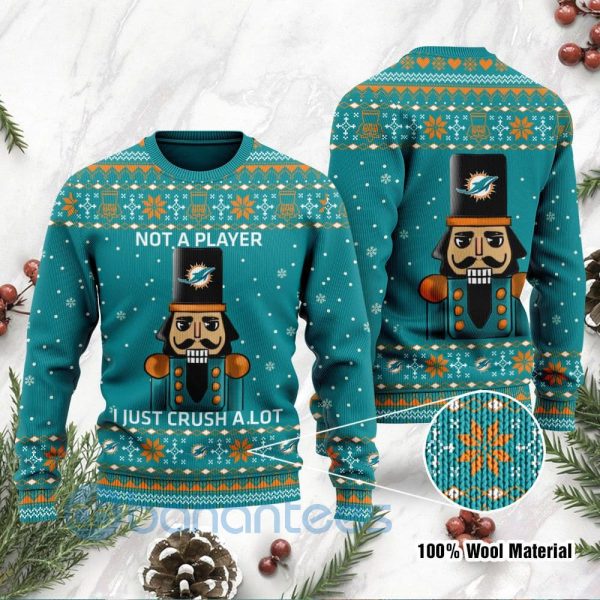 Miami Dolphins Shop - Miami Dolphins I Am Not A Player I Just Crush Alot Ugly Christmas 3D Sweater