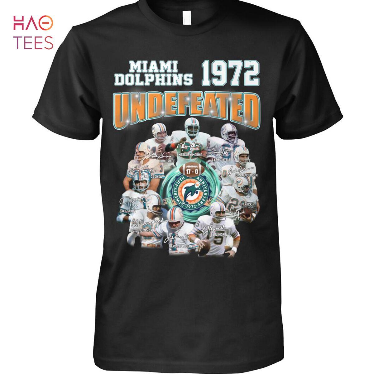 Miami Dolphins Shop - Miami Dolphins 1972 Underfeated T Shirt Limited Edition 1