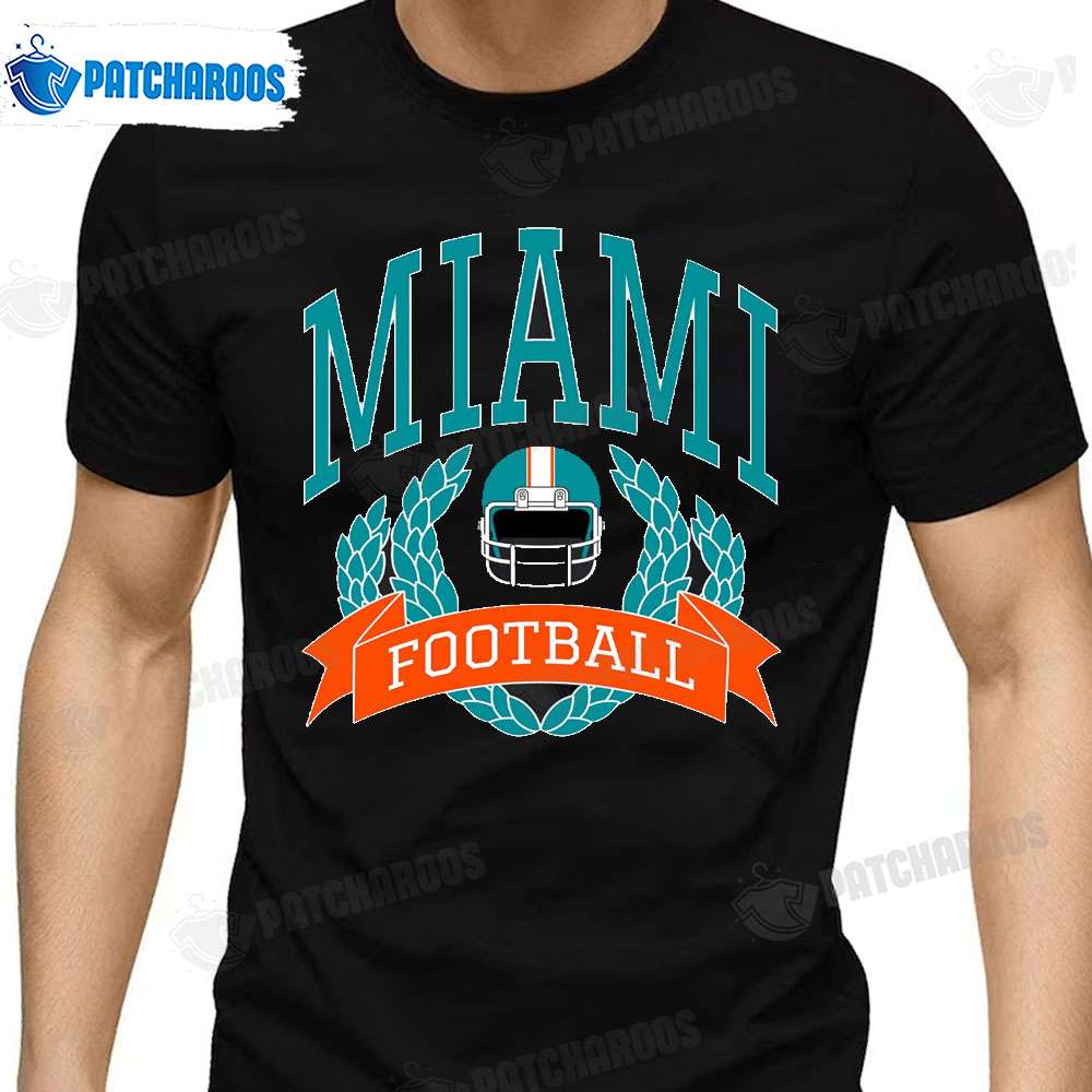 Retro Miami Football T-Shirt Unique Miami Dolphins Gifts