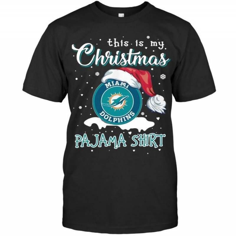Miami Dolphins Shop - This Is My Christmas Miami Dolphins Pajama Shirt T Shirt