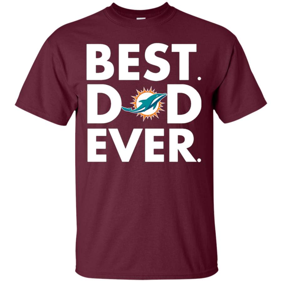 Miami Dolphins Shop - AGR Get Now Father's Day Miami Dolphins Father's Day Gift Best Dad Ever Shirt 1