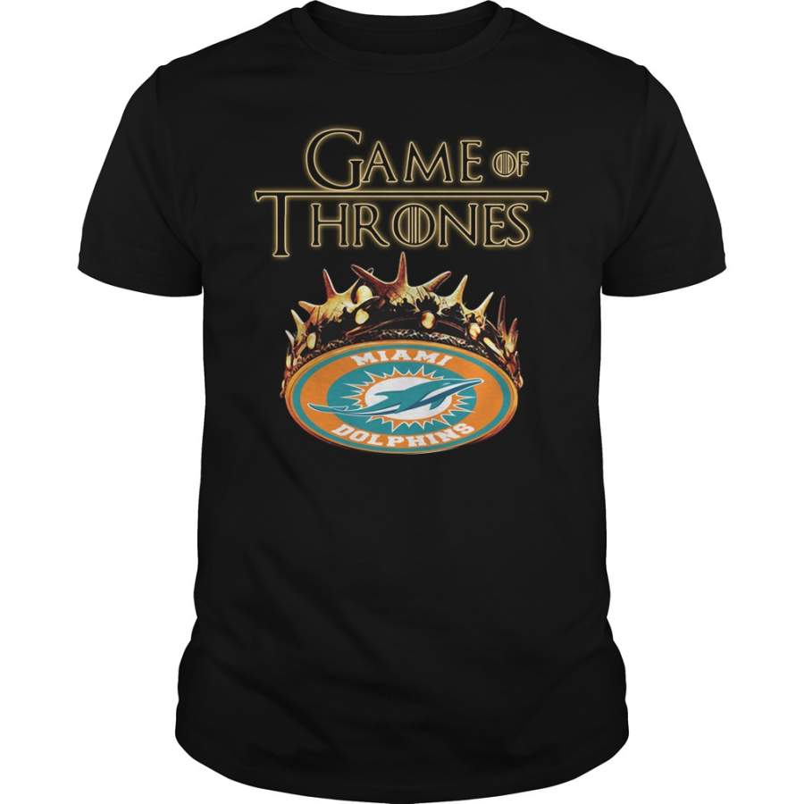 Miami Dolphins Shop - Game of Thrones Miami Dolphins mashup T Shirt 1