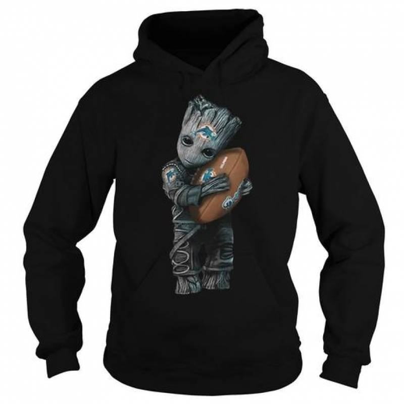 Miami Dolphins Shop - Groot Hug Miami Dolphins Hoodie 1