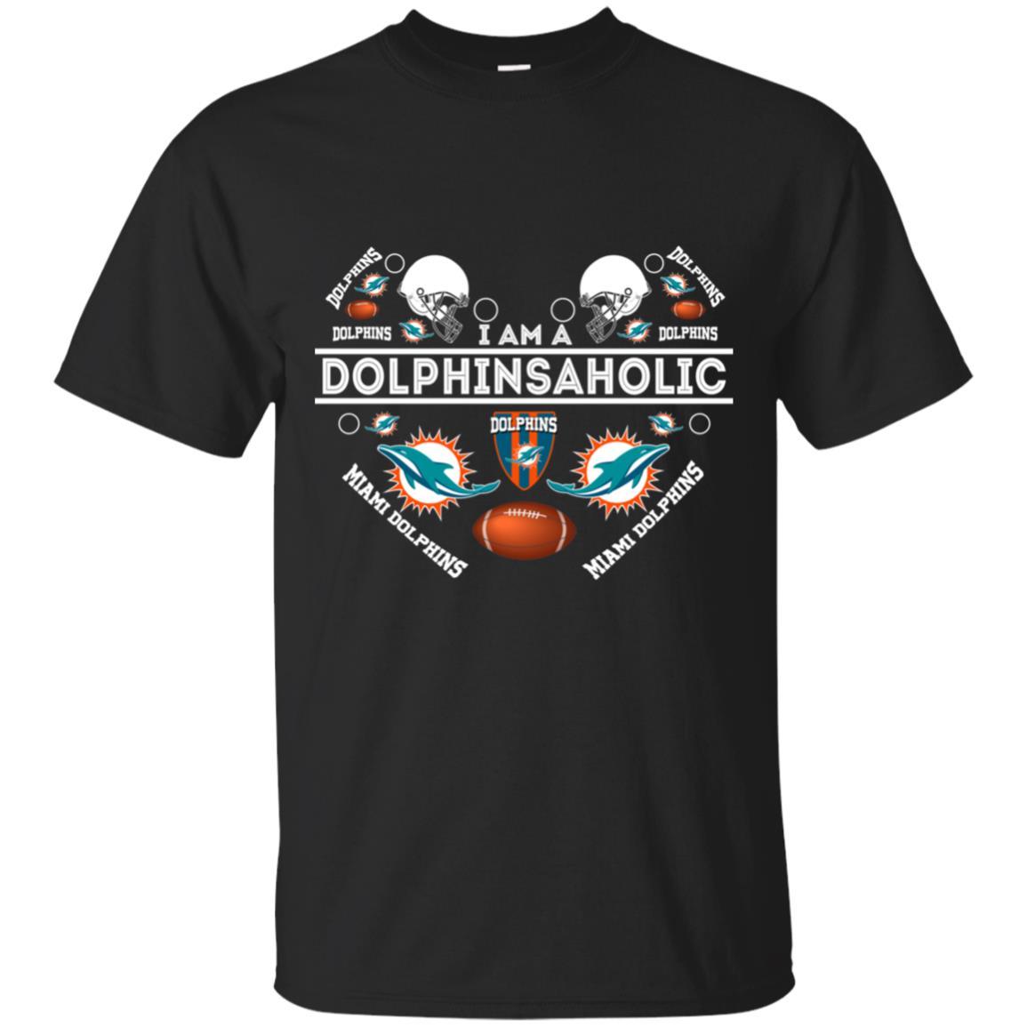 Miami Dolphins Shop - I Am A Dolphinsaholic Miami Dolphins T Shirts 1