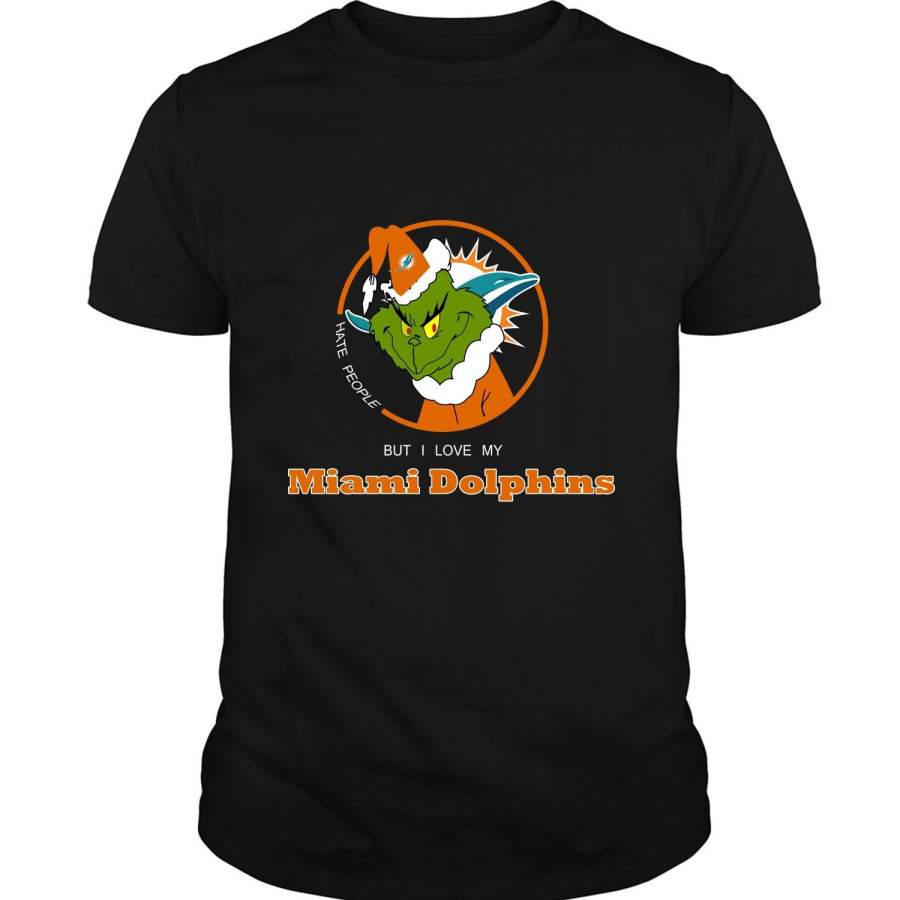 Miami Dolphins Shop - I Love My Miami Dolphins T Shirt The Grinch T Shirt
