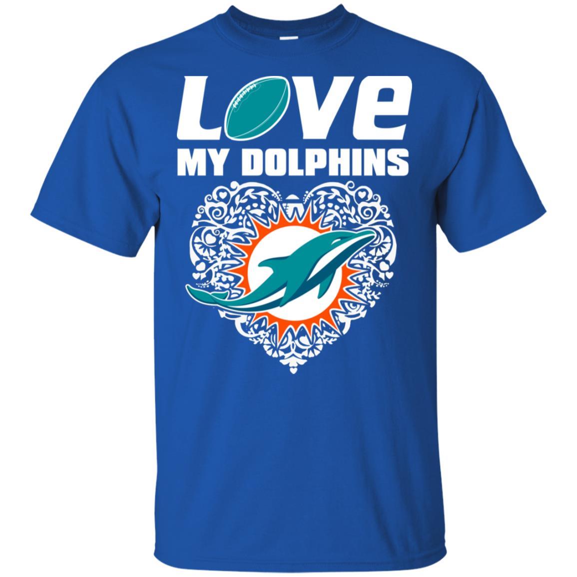 Miami Dolphins Shop - I Love My Teams Miami Dolphins T Shirt 1