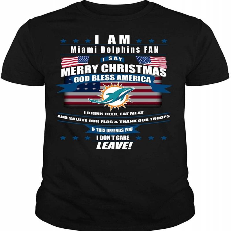 Miami Dolphins Shop - I Say Merry Christmas T Shirt Miami Dolphins T Shirt Hoodie 3