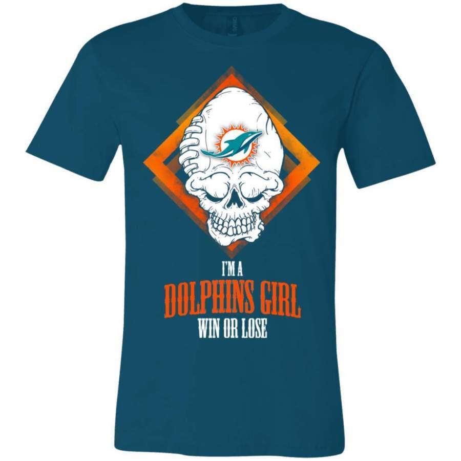 Miami Dolphins Shop - Miami Dolphins Girl Win Or Lose T Shirts 3