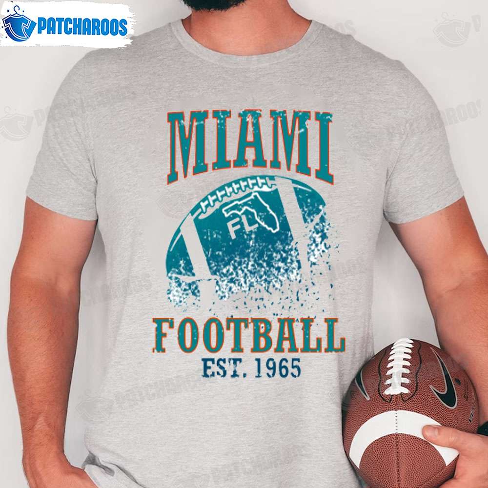 Miami Dolphins Shop - Miami Dolphins Vintage NFL T Shirt Miami Dolphins Gift 1