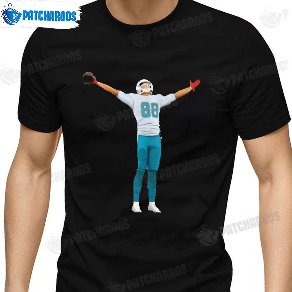Miami Dolphins Shop - Mike Gesicki After Touchdown T Shirt Miami Dolphins Gift Ideas 1