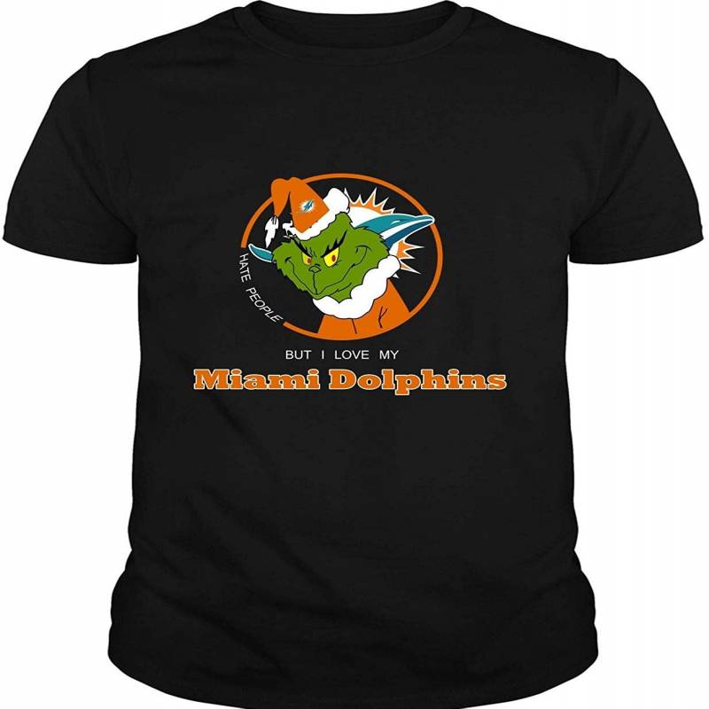 Miami Dolphins Shop - The Grinch Christmas T Shirt Miami Dolphins T Shirt Long Sleeve Tees 3