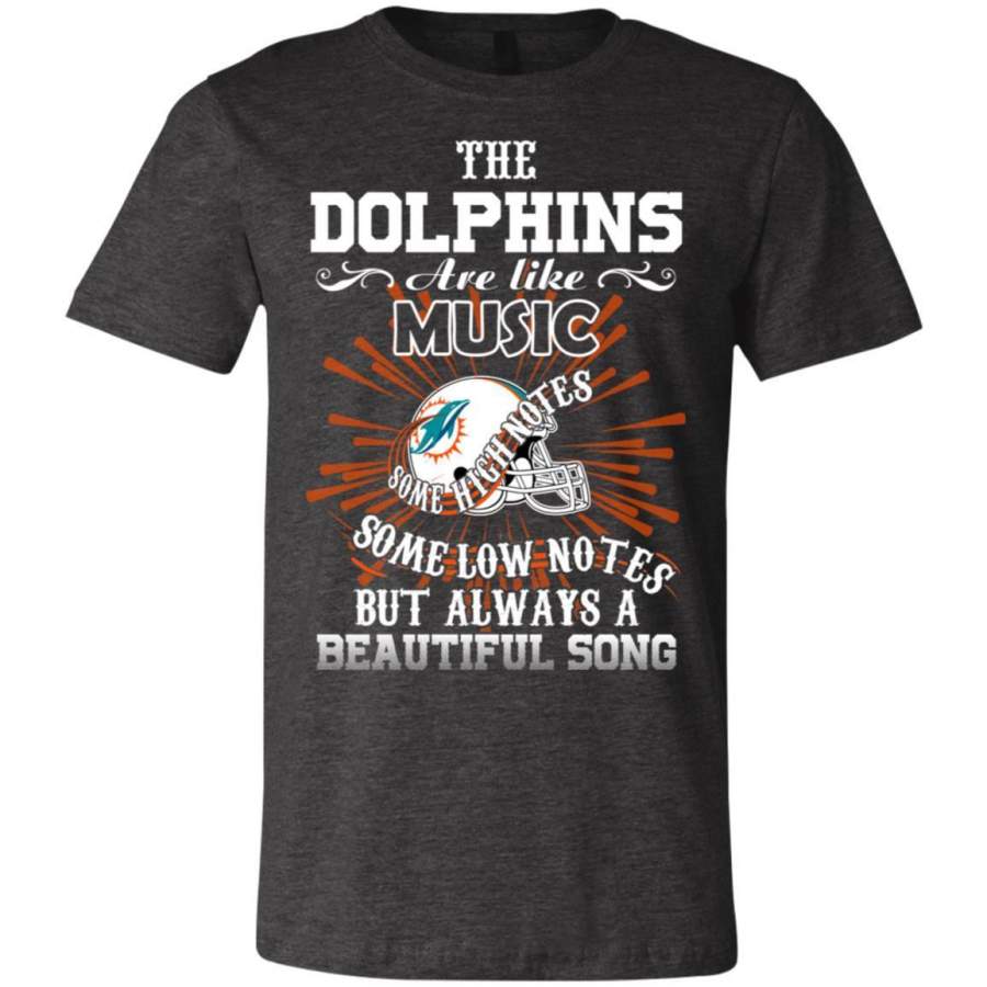 Miami Dolphins Shop - The Miami Dolphins Are Like Music T Shirt 2