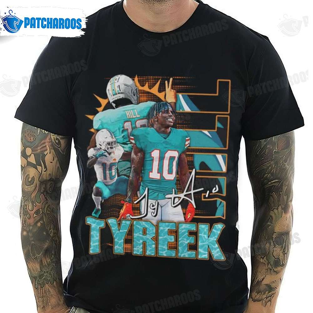 Tyreek Hill 10 Miami Dolphins football player pose poster gift shirt,  hoodie, sweater, long sleeve and tank top