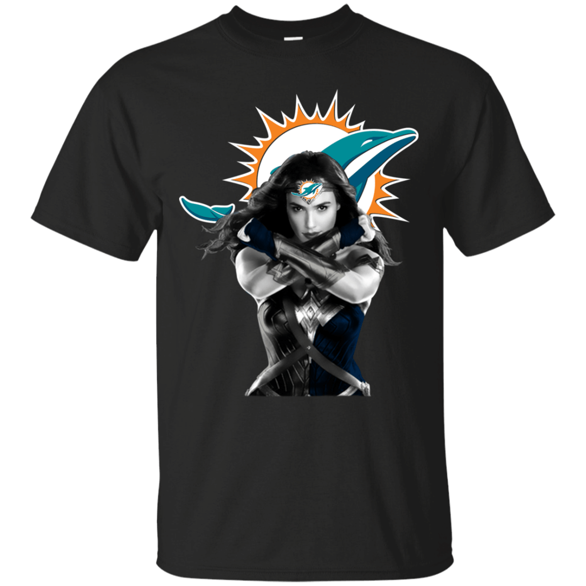 Miami Dolphins Shop - Wonder Woman Miami Dolphins T shirt 1