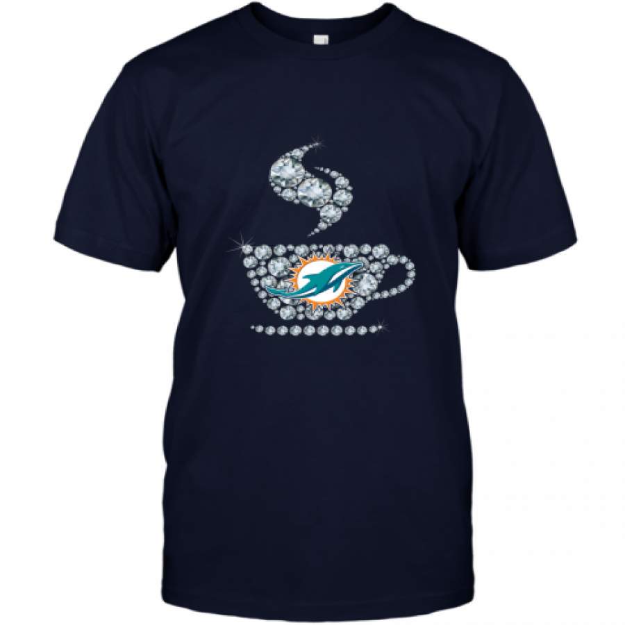 Miami Dolphins Shop - Miami Dolphins Coffee Diamond shirt T Shirt