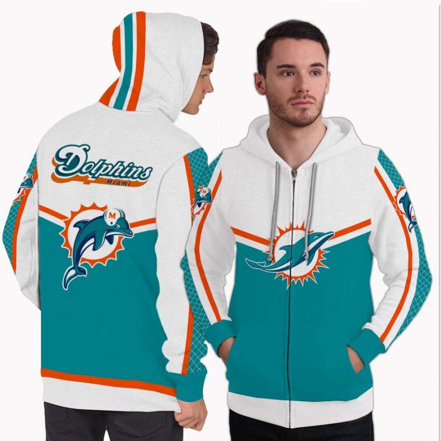 Miami Dolphins Shop - Miami Dolphins Colorful Gorgeous Fitting Hoodie