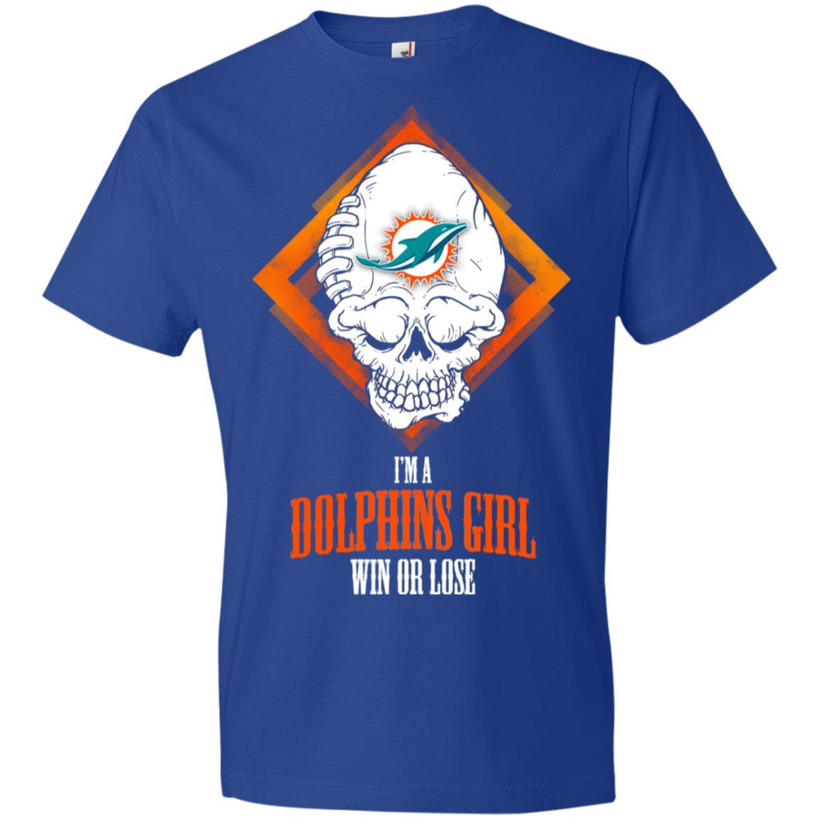 Miami Dolphins Shop - Miami Dolphins Girl Win Or Lose Tee Shirt Halloween Gift