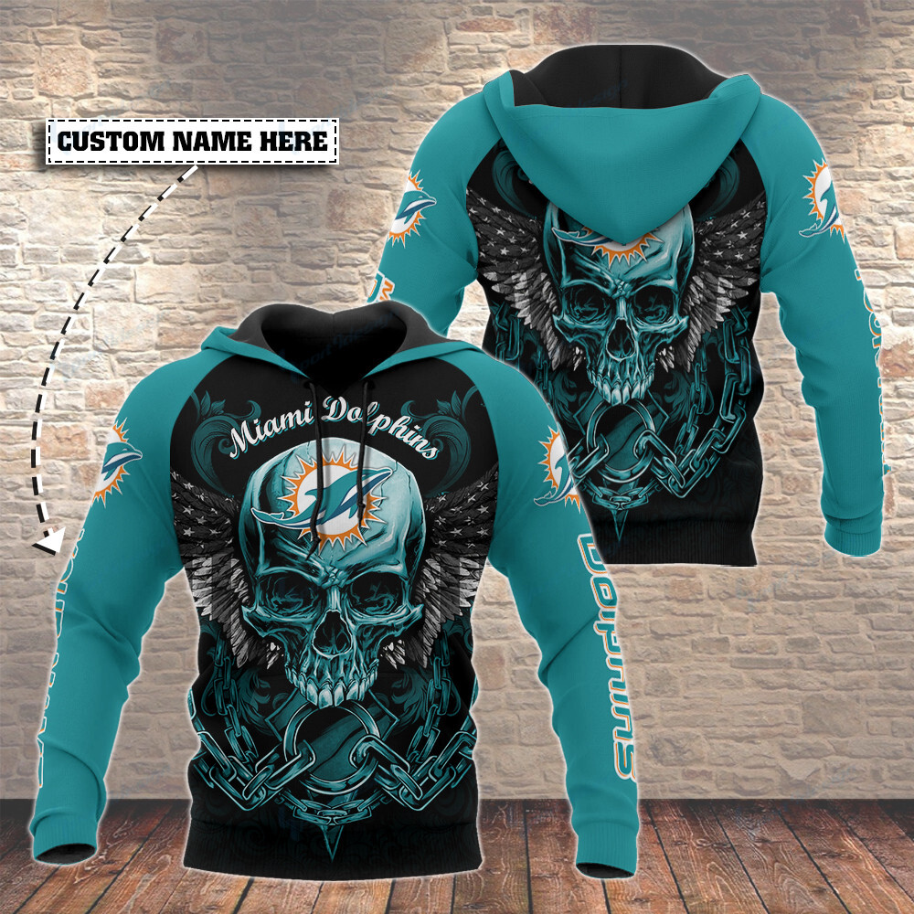 Miami Dolphins Personalized All Over Printed Hoodie 3D V5