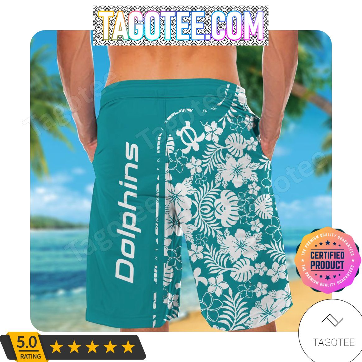 Miami Dolphins Shop - Personalized Miami Dolphins Snoopy Aloha Hawaiian Shirt Beach Shorts 2