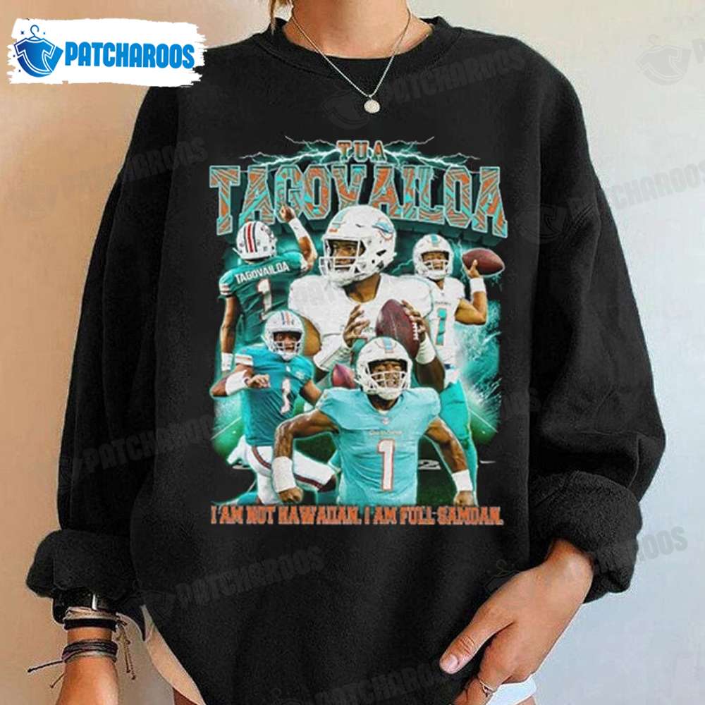 Miami Dolphins Shop - Retro Tua Tagovailoa NFL Dolphins Player T Shirt Miami Dolphins Gift Ideas 1