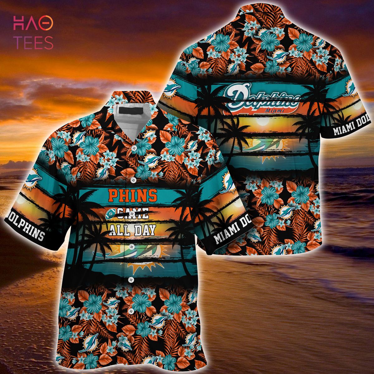 Miami Dolphins Shop - TRENDING Miami Dolphins NFL Summer Hawaiian Shirt Floral Pattern For Sports Enthusiast This Year 1