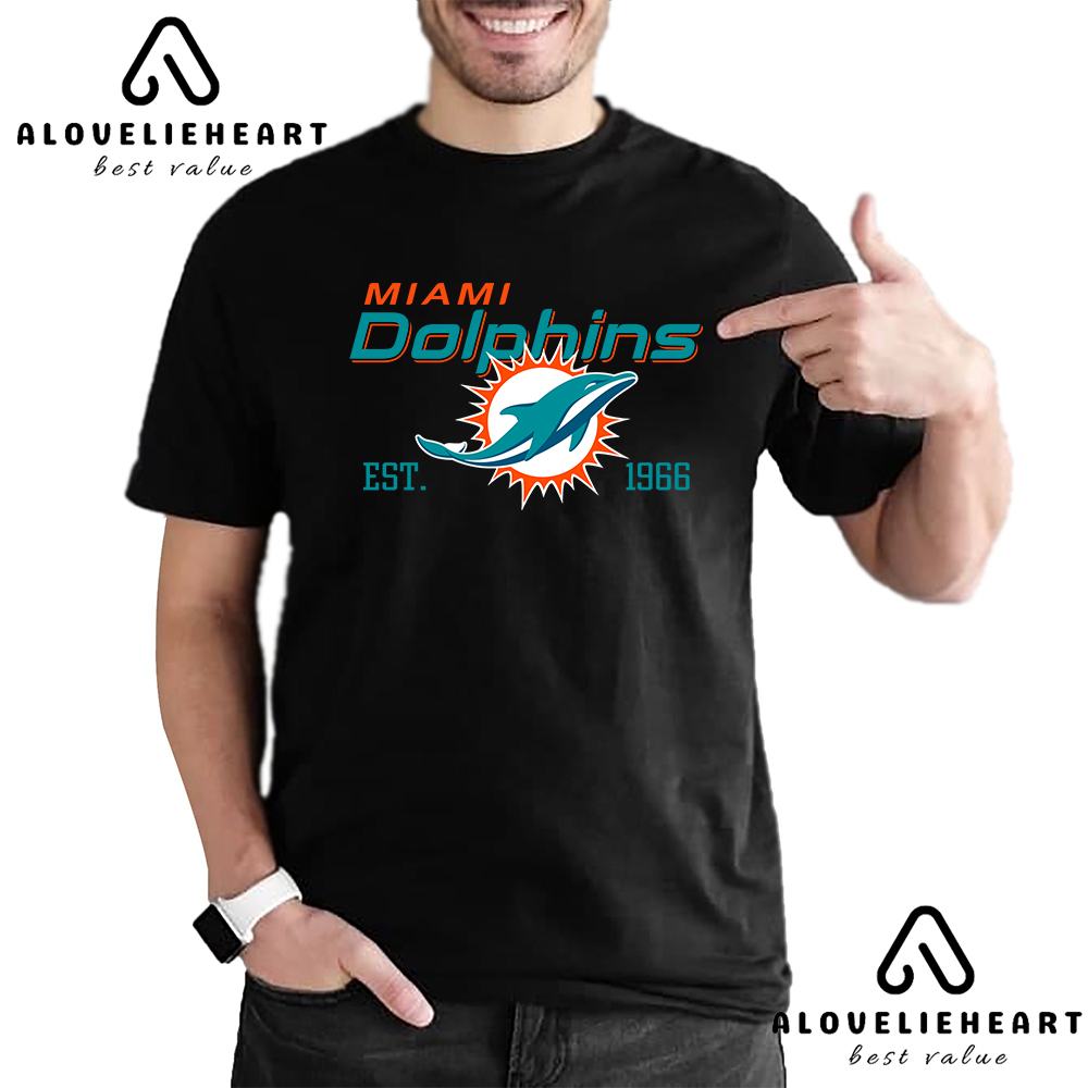 Miami Dolphins Shop - Cheap NFL Football Team Est 1966 Miami Dolphins T shirt 1