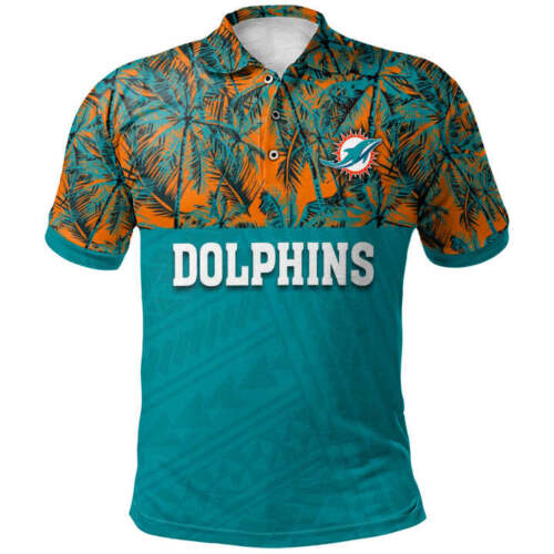 Miami Dolphins Shop - Miami Dolphins Polo Shirt Summer V3
