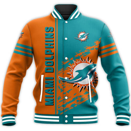 Miami Dolphins Shop - Miami Dolphins Varsity Jacket Mens