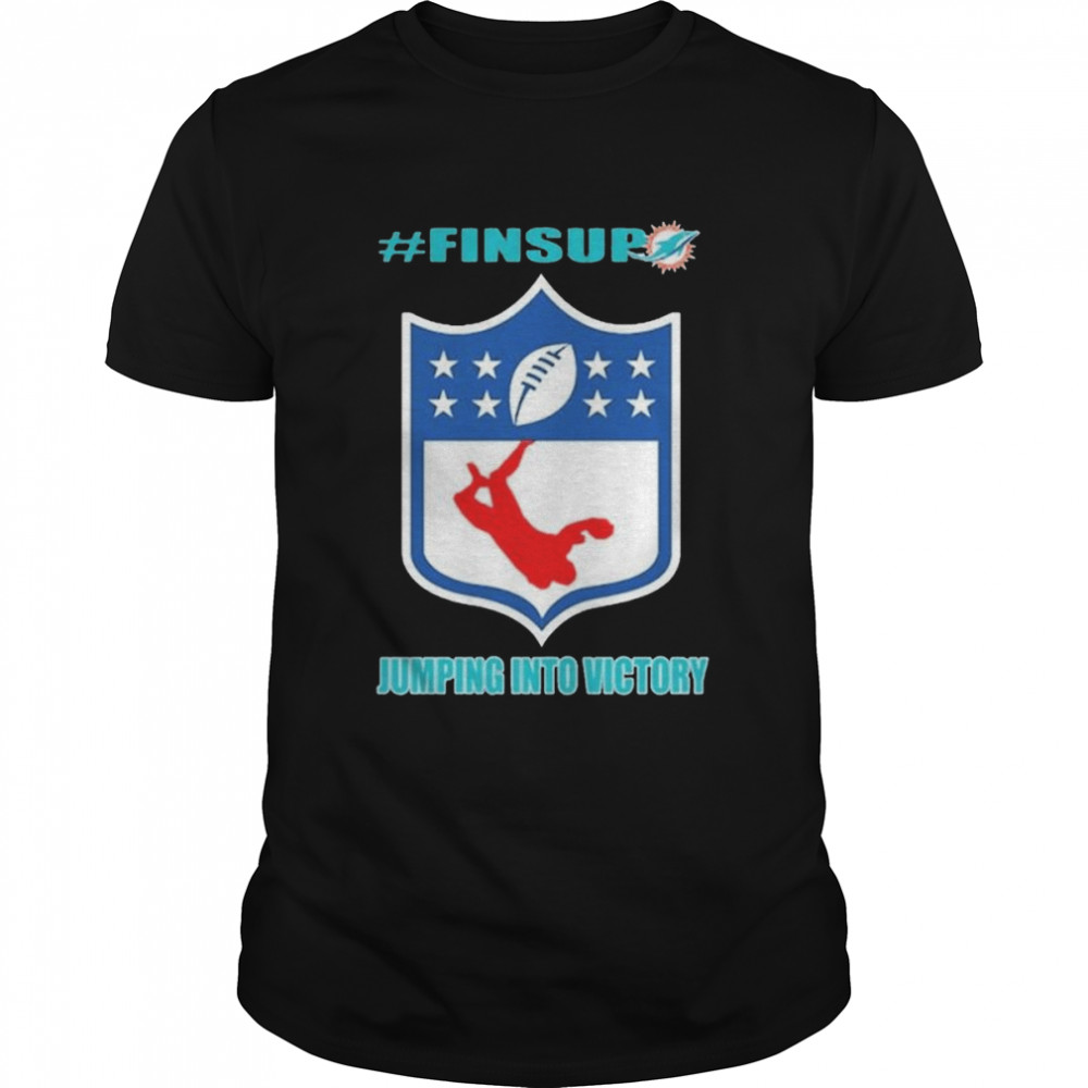 MIAMI DOLPHINS FINSUP JUMPING INTO VICTORY SHIRT
