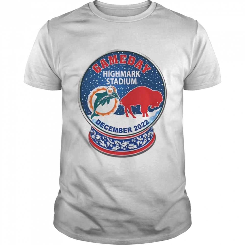 Miami Dolphins Shop - MIAMI DOLPHINS VS BUFFALO BILLS GAME DAY HATPIN HIGHMARK STADIUM DECEMBER 2022 SHIRT