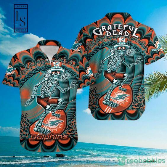 Miami Dolphins Shop - Miami Dolphins Hawaiian Shirt Custom Name V15