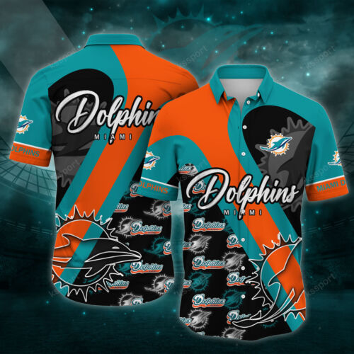 Miami Dolphins Shop - Miami Dolphins Mens Hawaiian Shirt V11