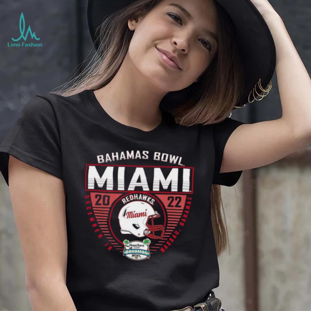 Miami Dolphins Shop - Miami University RedHawks 2022 Bahamas Bowl Bound Shirt 1