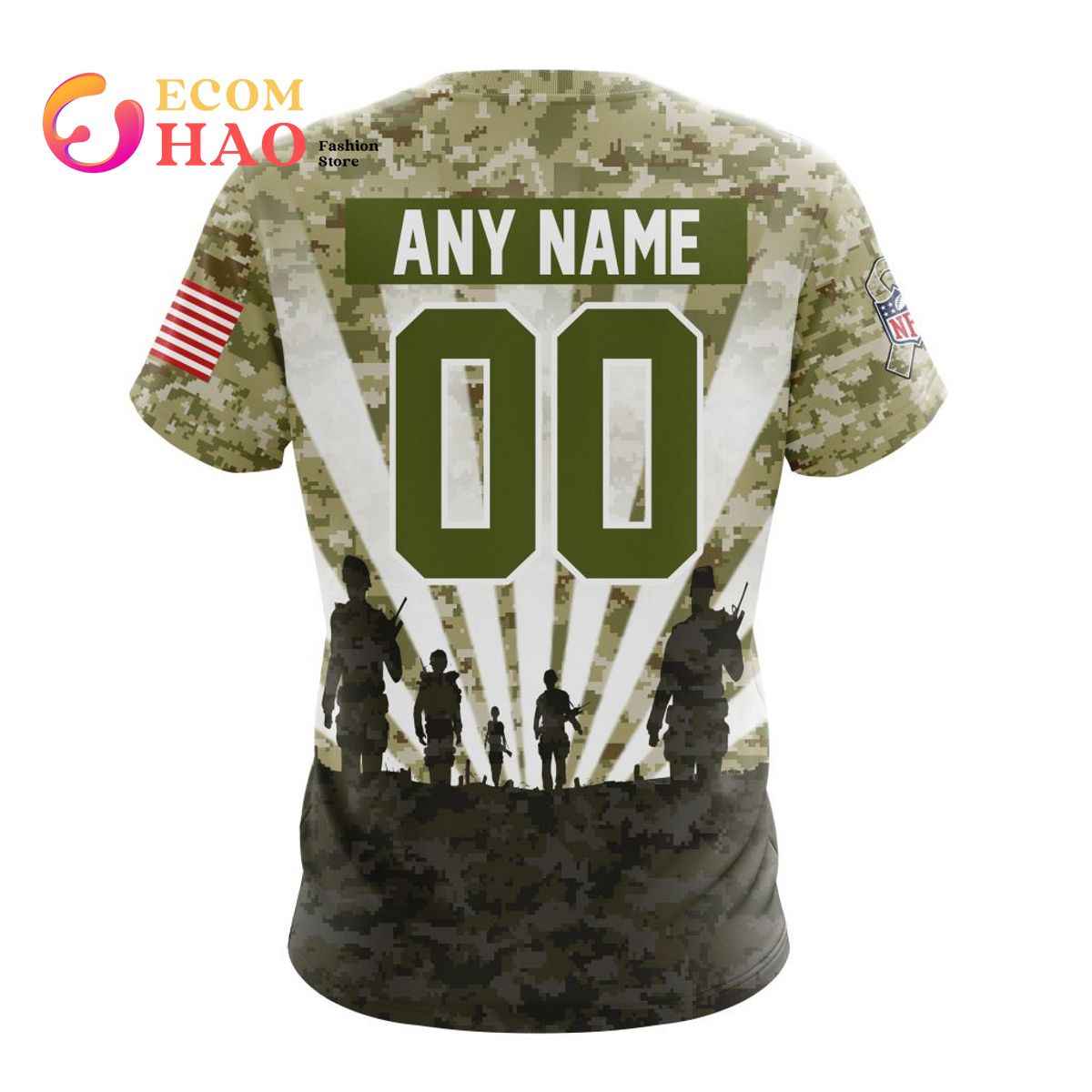 Miami Dolphins Shop - NFL Miami Dolphins Salute To Service Honor Veterans And Their Families T Shirt