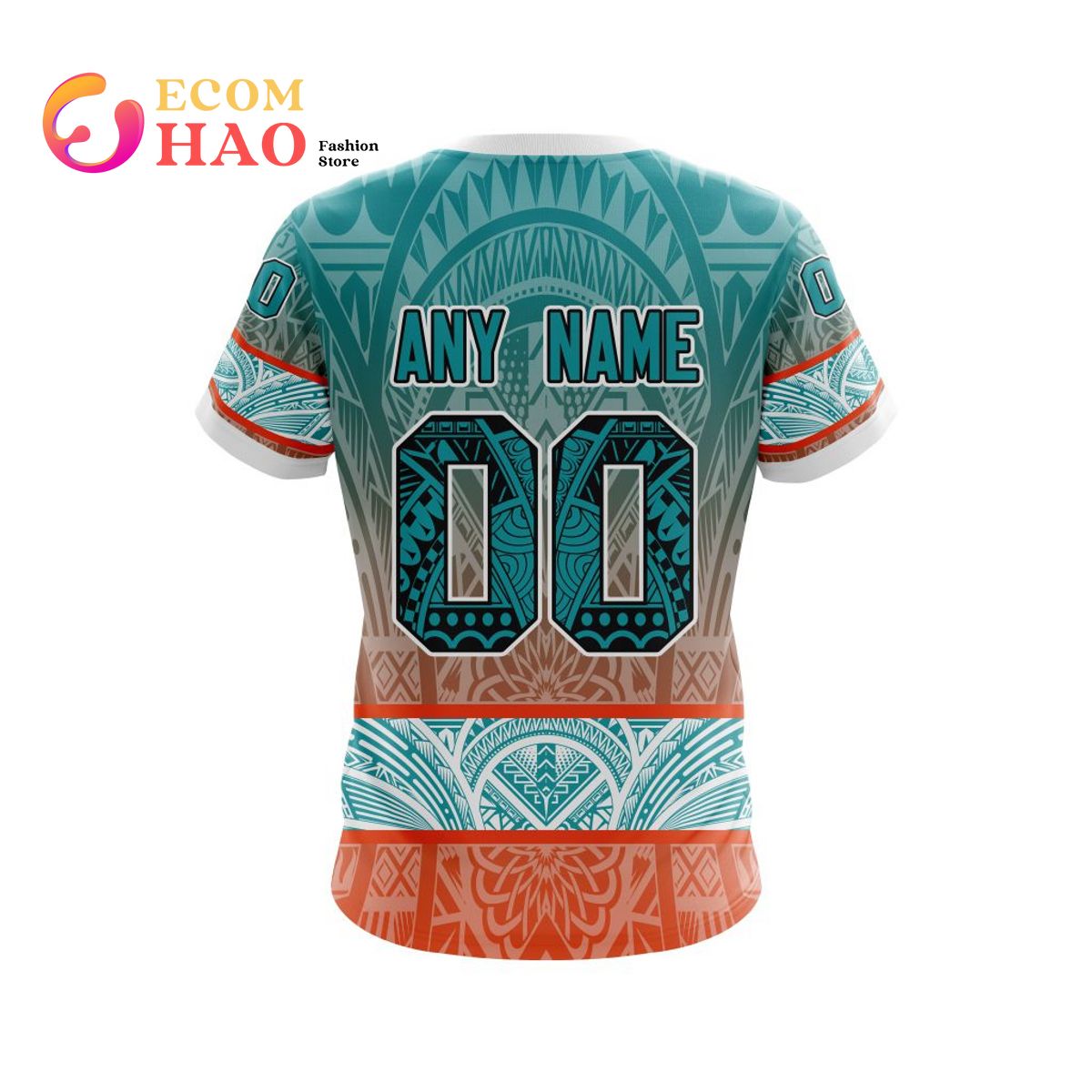 Miami Dolphins Shop - NFL Miami Dolphins Specialized Native With Samoa Culture 3D T shirt