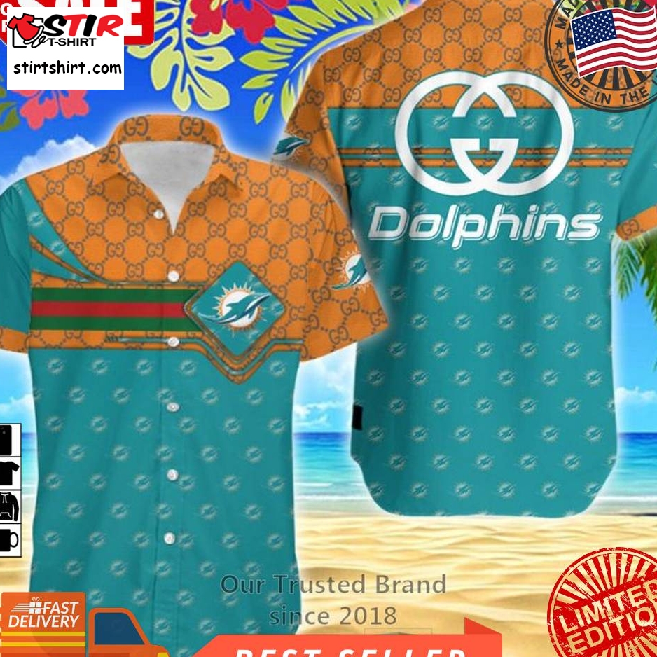 Nfl Miami Dolphins Gucci Hawaiian Shirt