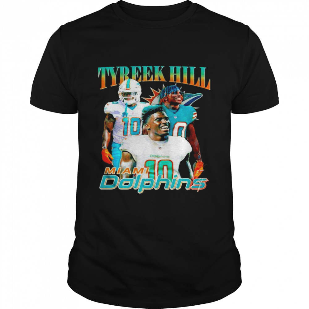 Miami Dolphins Shop - TYREEK HILL 10 MIAMI DOLPHINS T SHIRT
