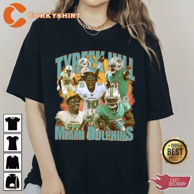 Miami Dolphins Shop - Vintage Tyreek Hill Miami Dolphins Unisex T shirt